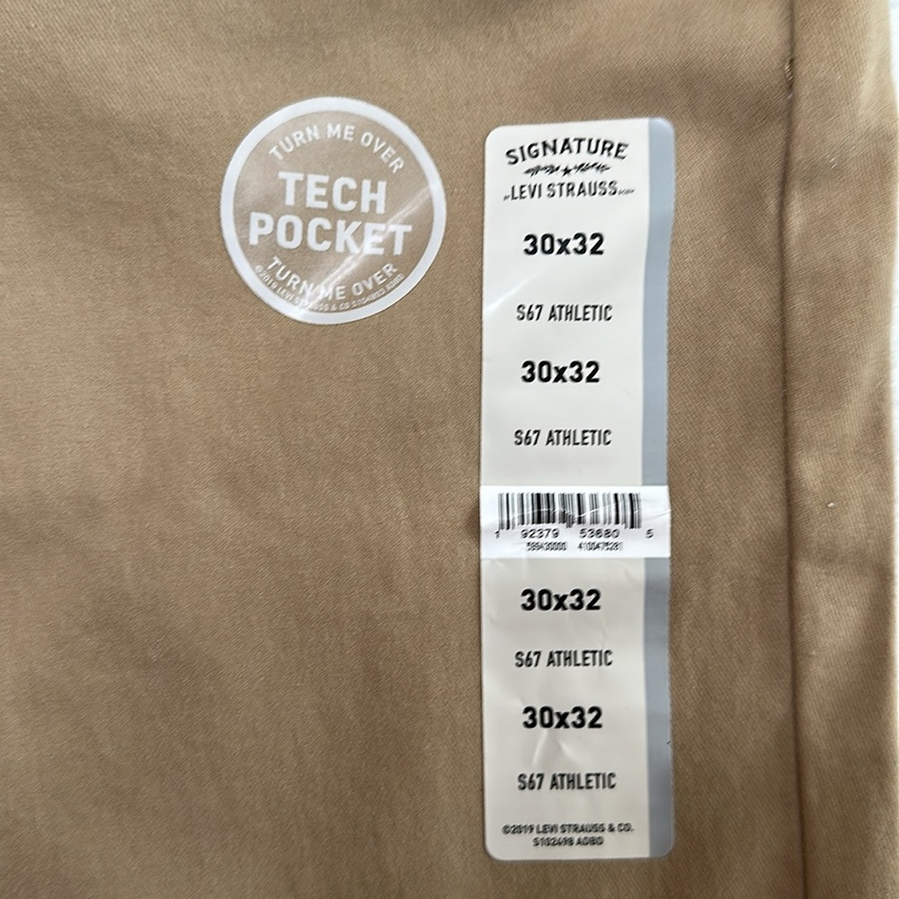 Levi 30x 32 ATHLETIC FIT pant- khaki - Picture 3 of 13